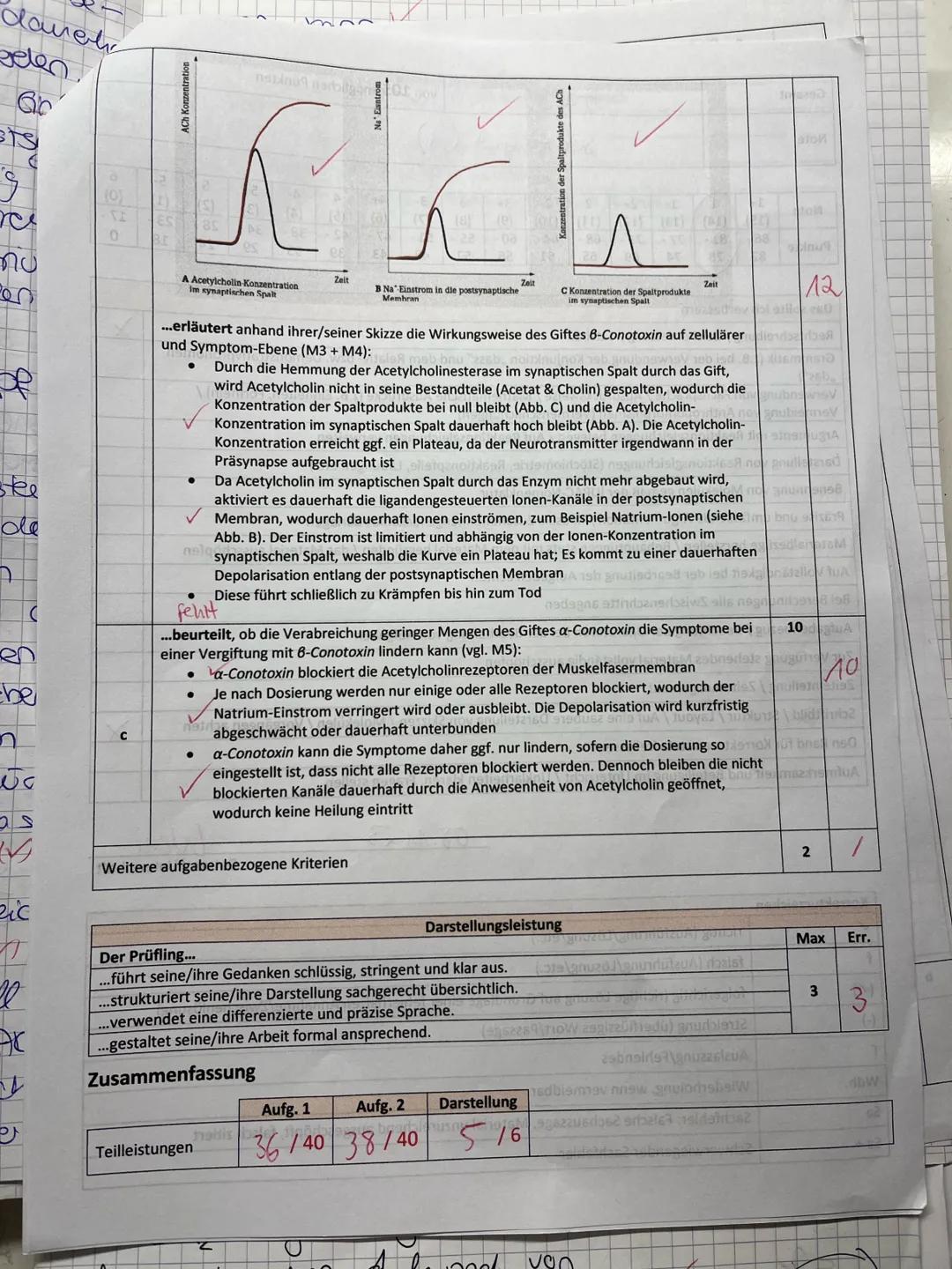 ## Biologie Q1 GK / WENI
1. Klausur (90 Min.)
31.10.23
Nachschreibeklausur für
Mathilda Schnell
## Aufgabe 1: Gift des Kugelfisches Fugu