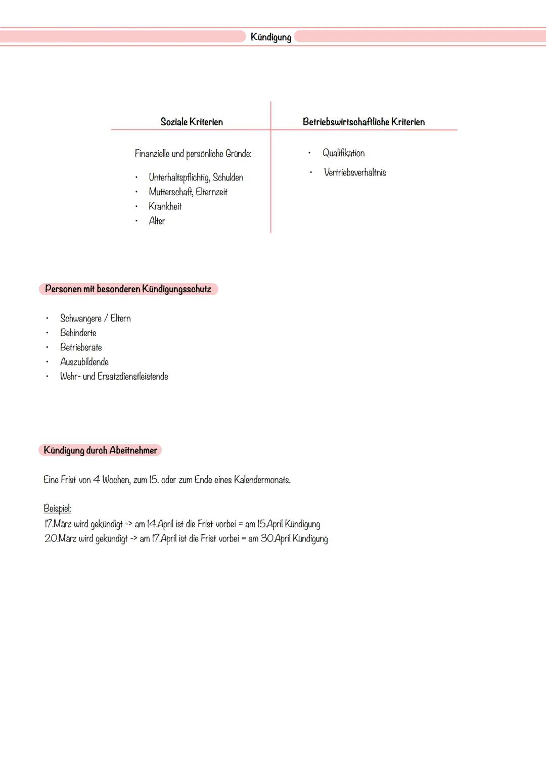 --- OCR Start ---
Kündigung
Was ist eine Kündigung?
Die Kündigung ist eine einseitige empfangsbedürftige Willenserklärung, mit der ein Vertr