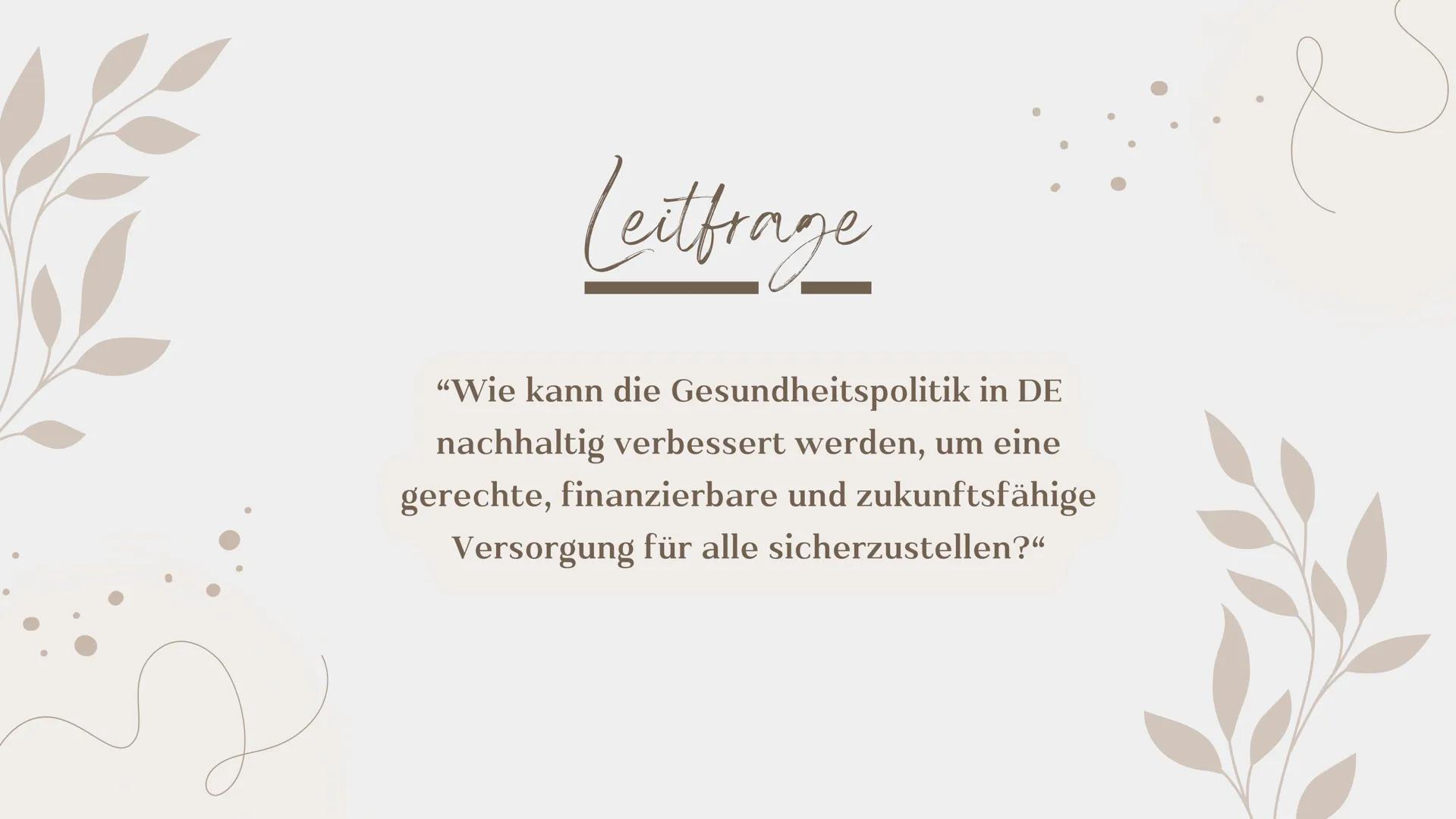 Gesundheitspolitik
Von Gliederung
1. Gesundheitssystem in DE
5. Parteien Position
2. Gesetzliche & Private
6. Lösungsmöglichkeiten
Krankenve