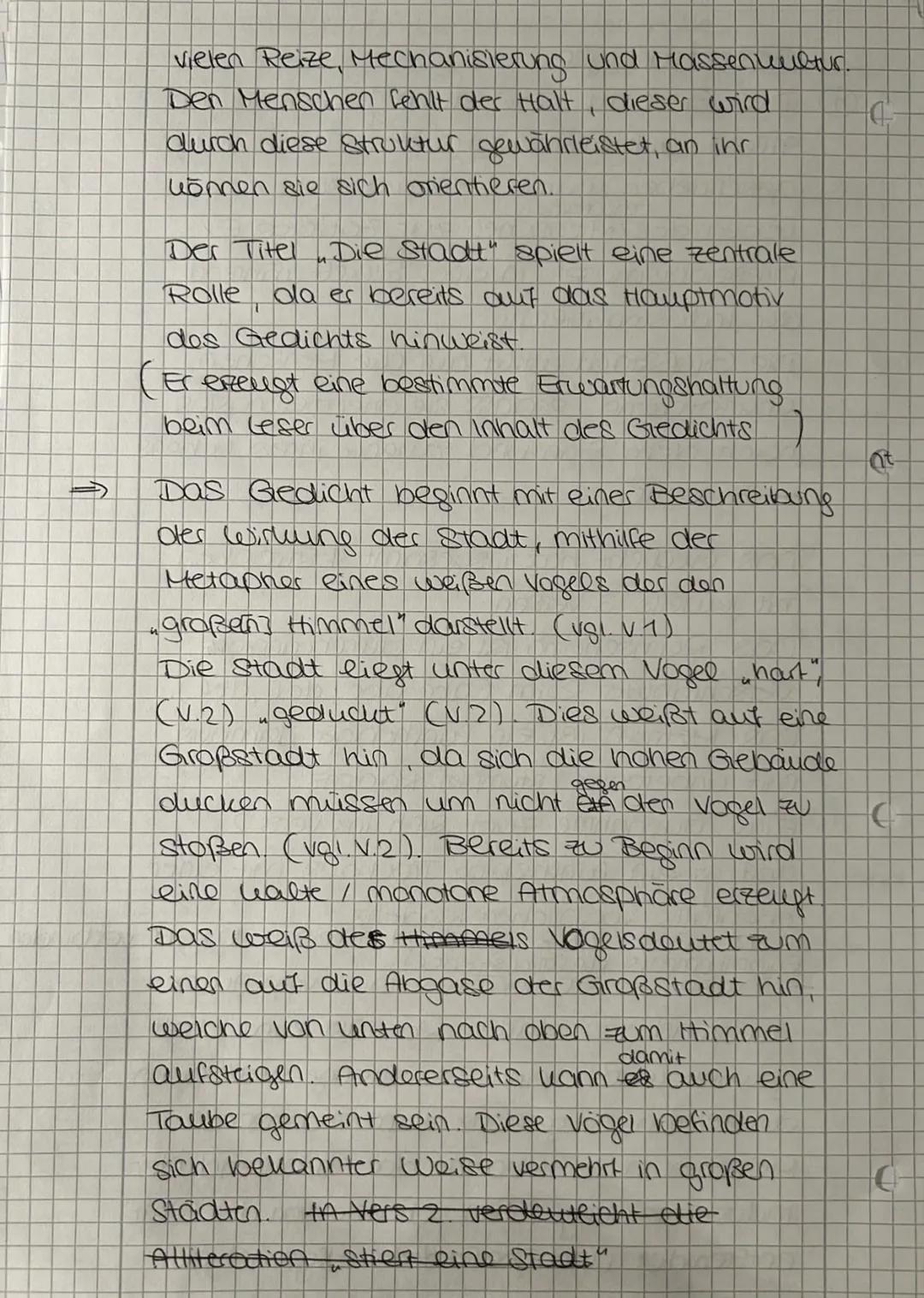 ## Alfred Lichtenstein:
Die Stadt (1913)
**Farbsymbolile**
* 4 Strophen, jeweils 3 Verse
* weibliche Kadenz
* verschränkter Reim (durchgän