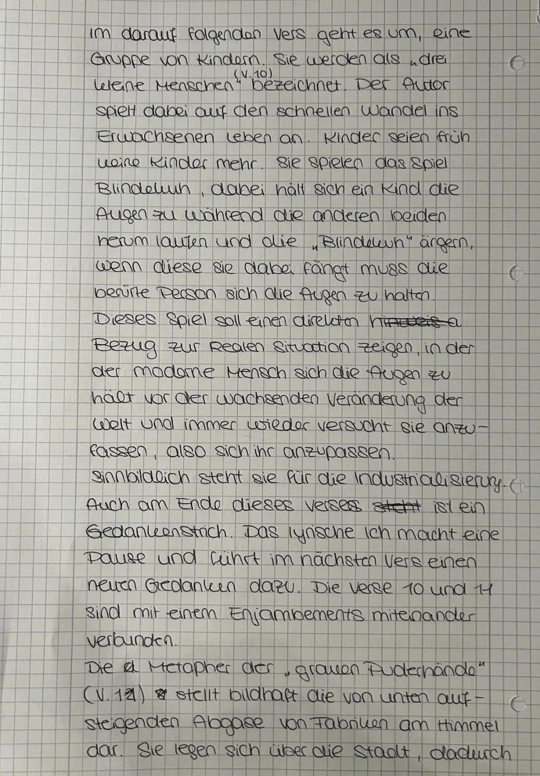 ## Alfred Lichtenstein:
Die Stadt (1913)
**Farbsymbolile**
* 4 Strophen, jeweils 3 Verse
* weibliche Kadenz
* verschränkter Reim (durchgän