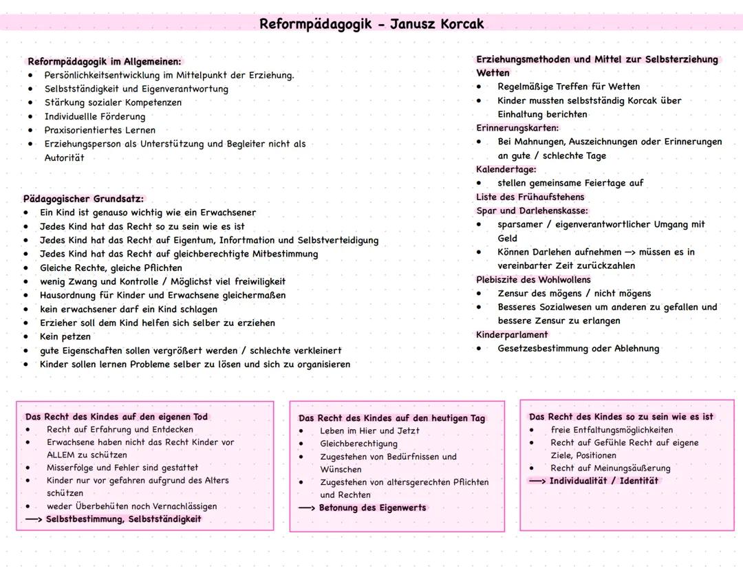 Reformpädagogik Janusz Korczak