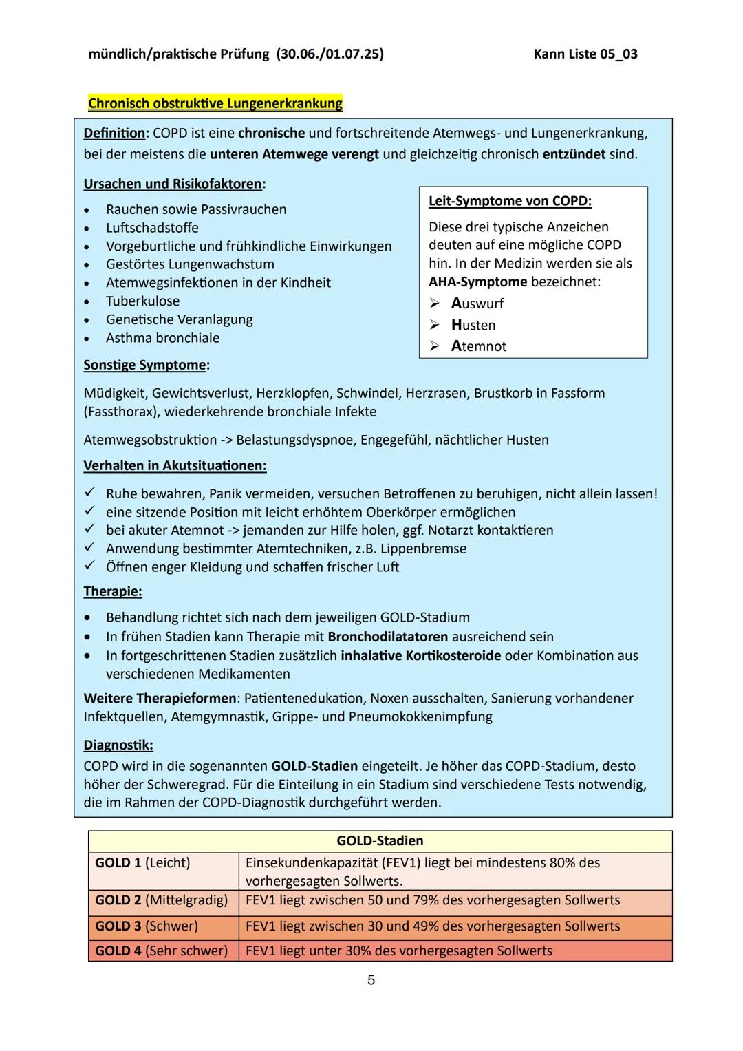 # mündlich/praktische Prüfung (30.06./01.07.25)
Kann Liste 05_03
# Das Atmungssystem
## Hauptaufgabe:
Die Hauptaufgabe des Atmungssystems