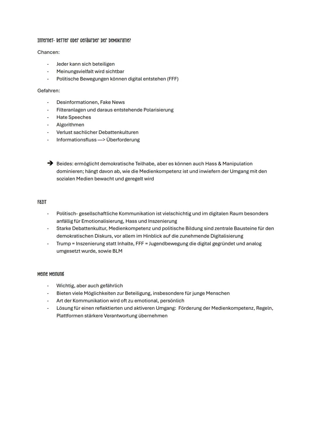 # POLITISCH-GESELLSCHAFTLICHE KOMMUNIKATION
= politisch-gesellschaftliche Kommunikation beschreibt den Austausch von Informationen, Meinung