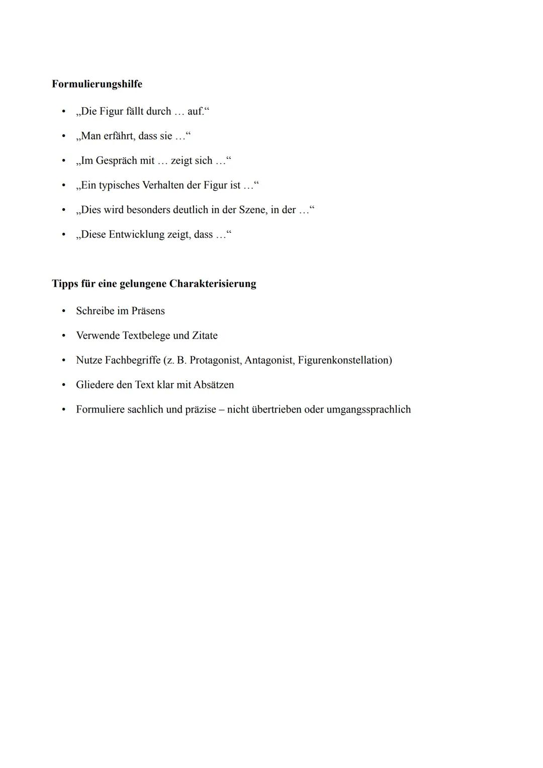 Charakterisierung schreiben - einfach und verständlich
Was ist eine Charakterisierung?
Eine Charakterisierung ist ein analytischer Text, in