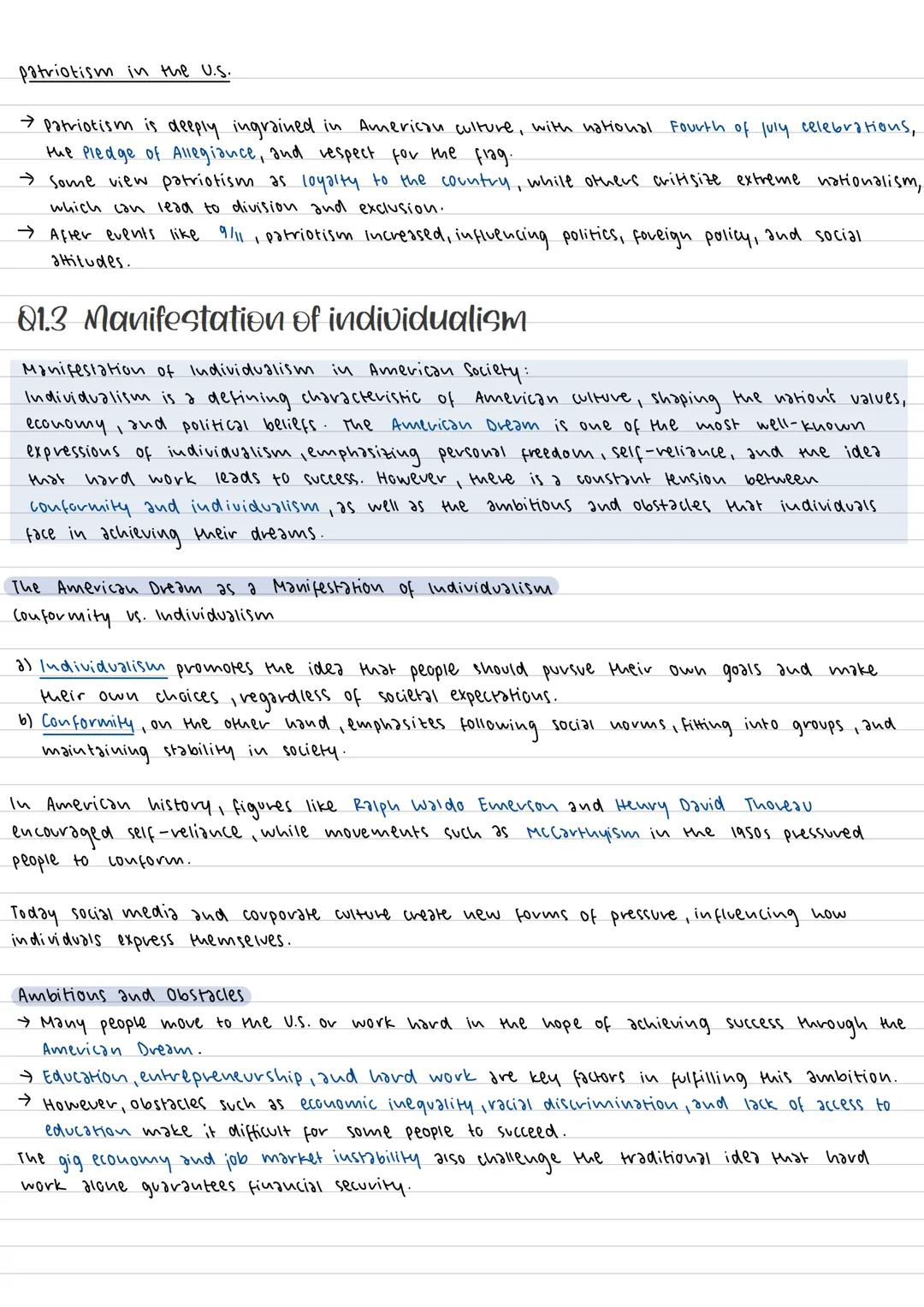 Q1.1 The USA - The formation of a nation
Development and Principles of American Democracy
The United States was founded on the principles of