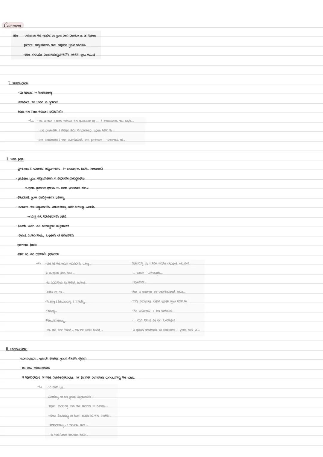 Analysis - in general
Textarten
Abitur 2025
1. inroduction
I. main pars I body
conclusion
I introduction
TATT-semence (ie, auinos, time, top