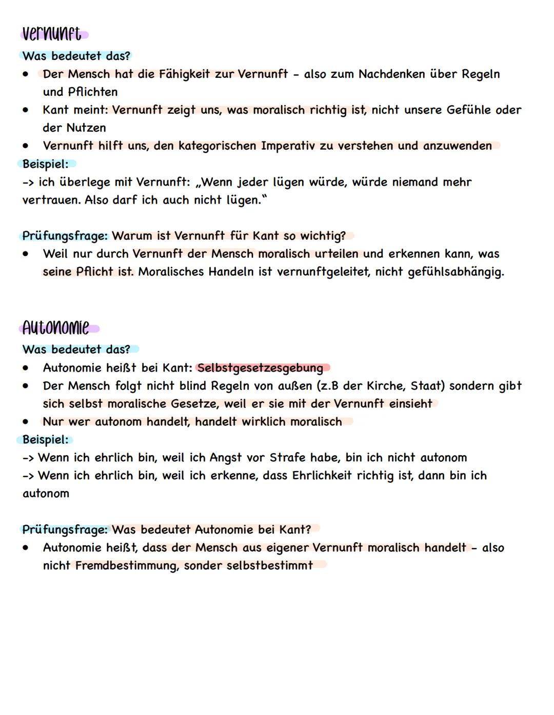 Immanuel Kant Deontologie (pflichtethik Nach kant)
Was ist Deontologie?
•
•
Der Begriff heißt „deon" = Pflicht
Deontologische Ethik bewertet