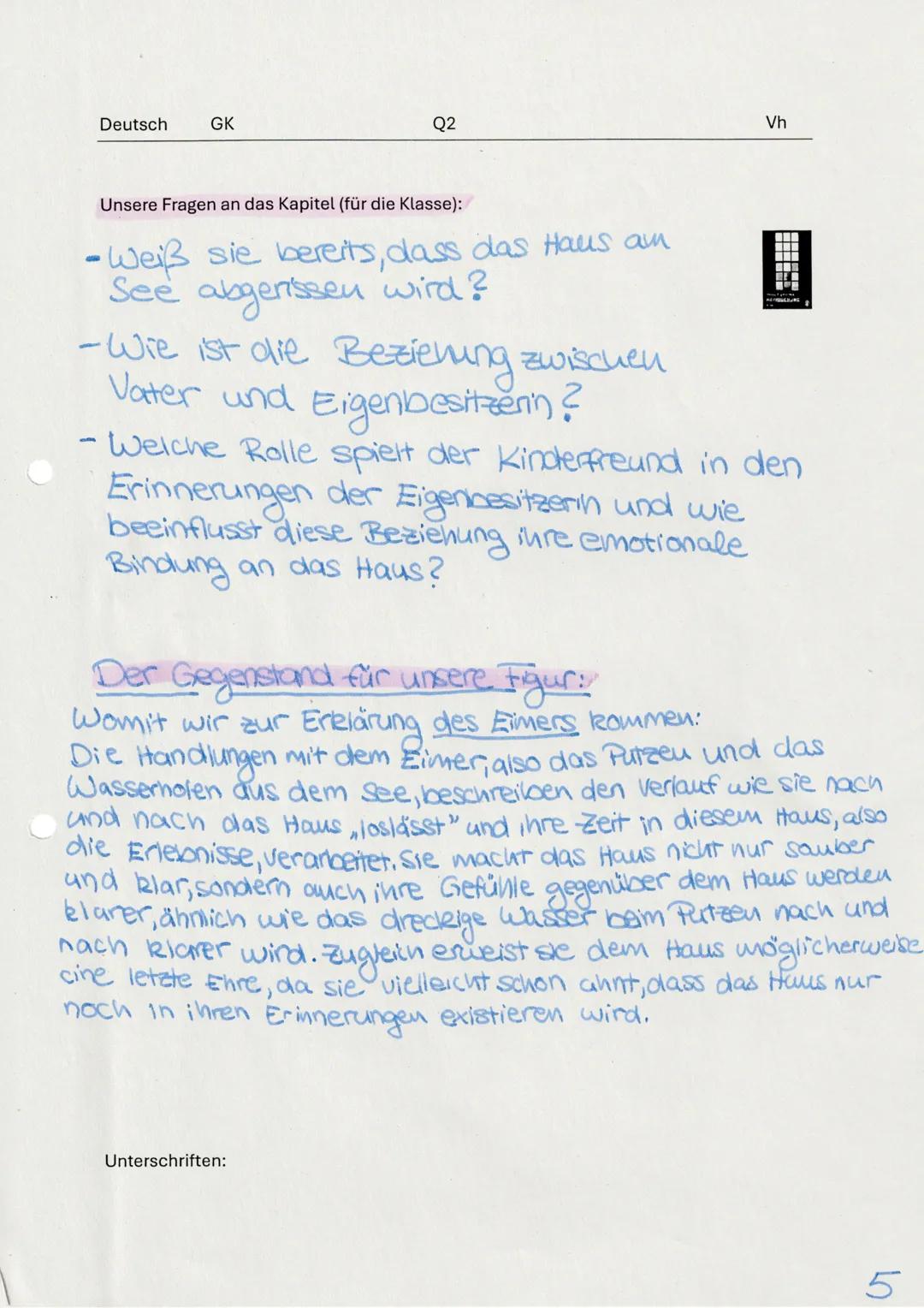 Steckbrief
Name: Die unberechtigte Eigenbesitzerin
(Namenslos)
Beruf: nicht genannt
(Unsere Deutung: Autorin Jenny E.)
Gesellschaftlicher St