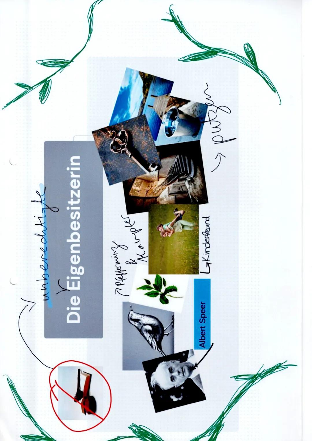 Steckbrief
Name: Die unberechtigte Eigenbesitzerin
(Namenslos)
Beruf: nicht genannt
(Unsere Deutung: Autorin Jenny E.)
Gesellschaftlicher St