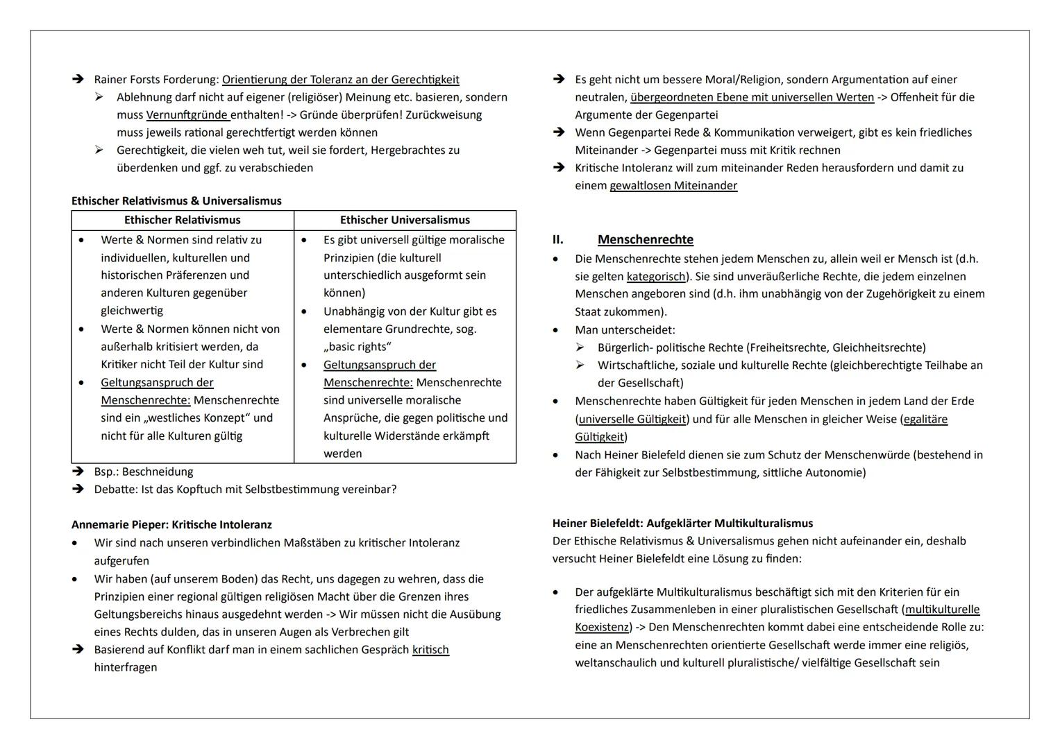 Ethik Abitur
1. Freiheit und Selbstverständnis des Menschen
Formen/ Dimensionen der Freiheit
Mit dem Oberbegriff Freiheit bezeichnet man ein