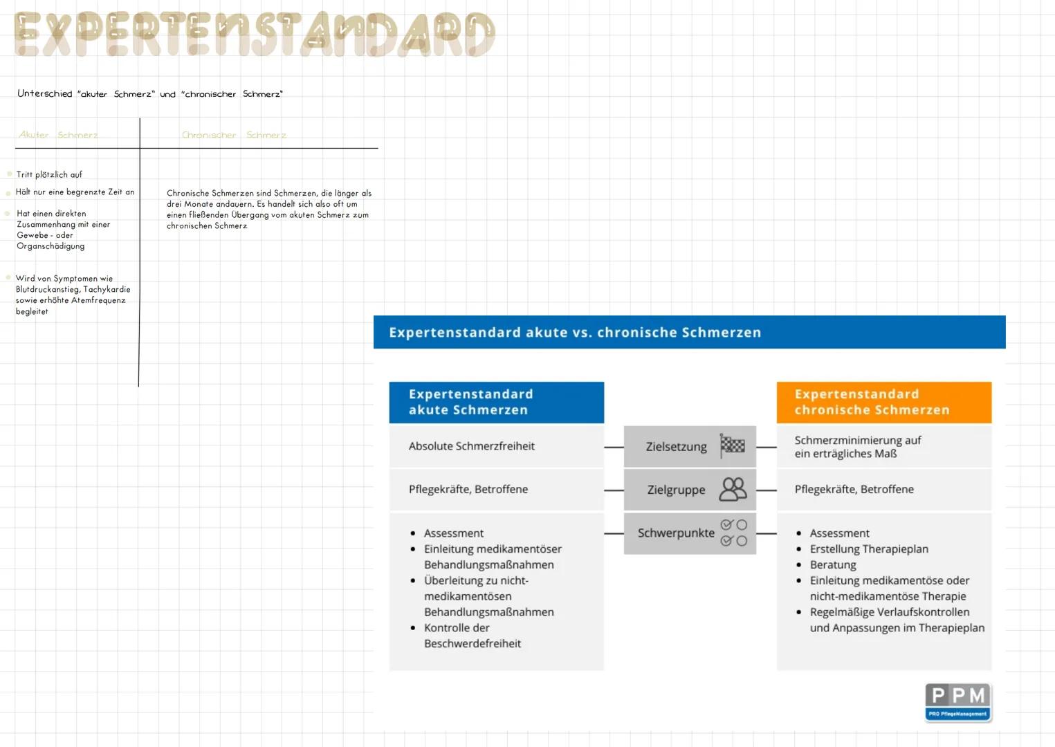 EXPERTENSTANDARD
zum Schmerzmanagement in der Pflege
definiert ein standardisiertes Schmerzmanagement, das Pflegekräfte befolgen sollen, um