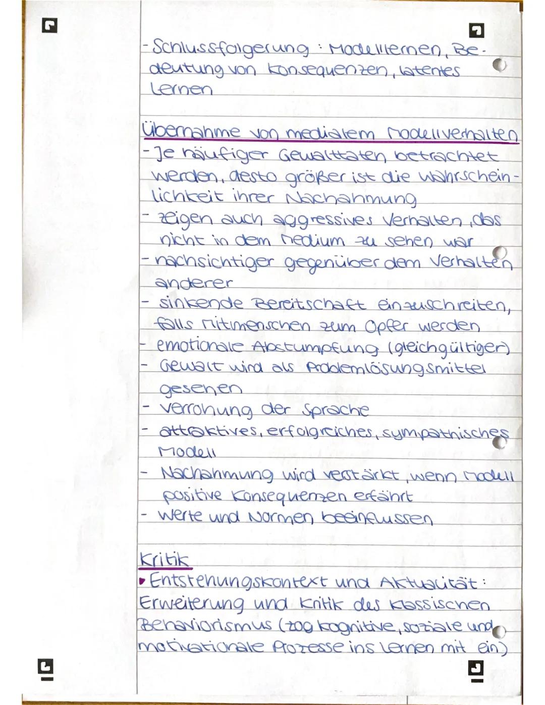 Sozial kognitive lemtheorie (A. Bandura)
Def. Lemen am Modell bedeutet den prozess, in
welchem eine person, der Beobachter, bestimmte
Erlebe