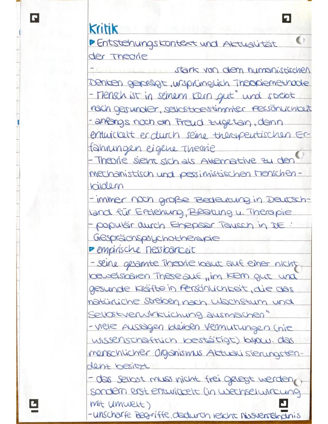 Humanistische Psychologie am Beispiel des Per-
Sonenzentrierten Ansatzes nach C. Rogers
Humanistisches Bild vam nenschen
▷ Streben nach Selb