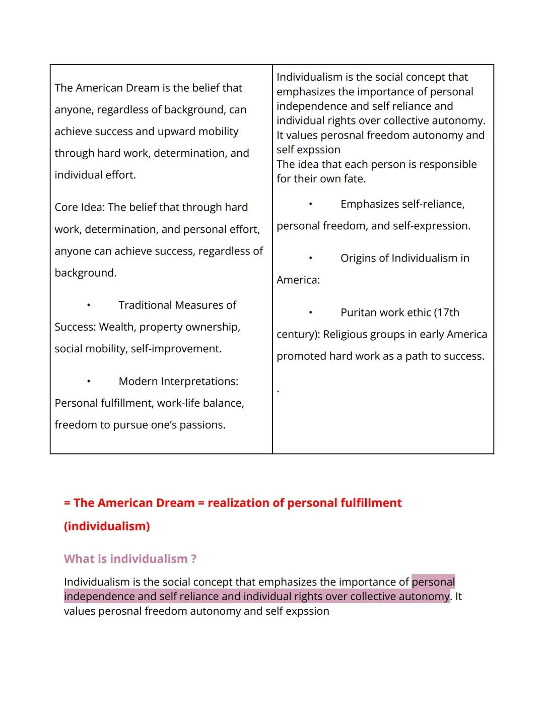 The Puritans
Religious movement → read the bible literally; America is the promised land; rejection of any kind
of amusement
Multiculturalis