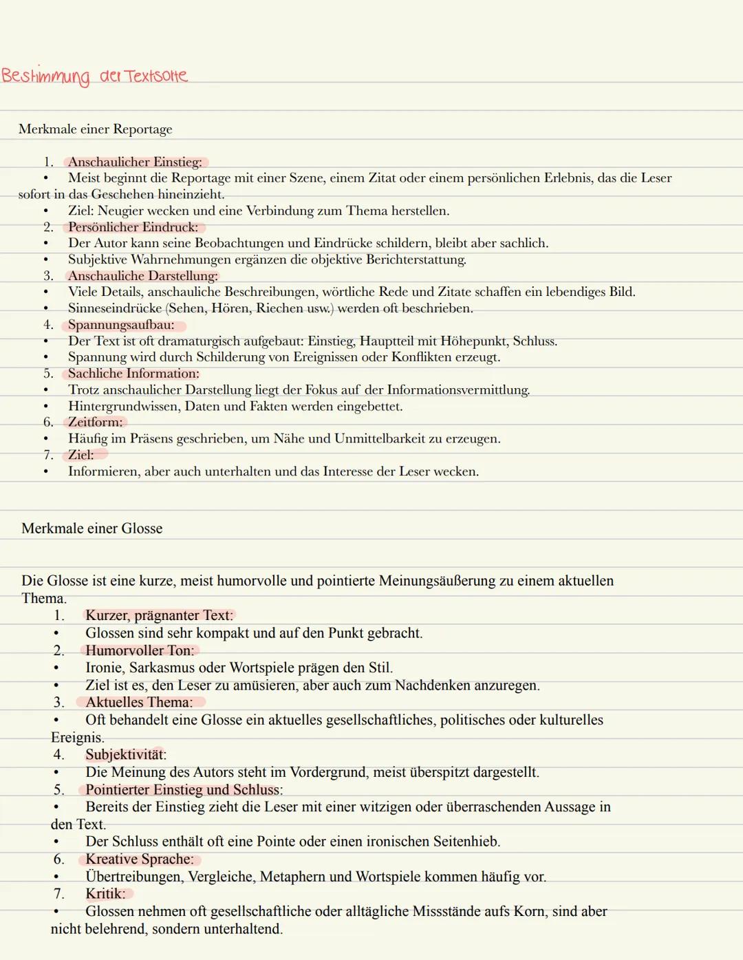 Einleitung
•Alltor, Titel, Textsorte, Quelle, kensatz
↳ im Präsens/Perfekt
↳ chronologisch
↳ keine Zitate/wörtliche Reden
↳ Konjunktiv
↳ eig