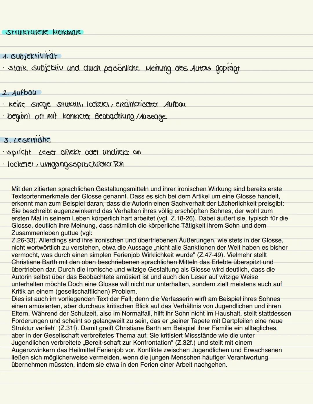 Einleitung
•Alltor, Titel, Textsorte, Quelle, kensatz
↳ im Präsens/Perfekt
↳ chronologisch
↳ keine Zitate/wörtliche Reden
↳ Konjunktiv
↳ eig