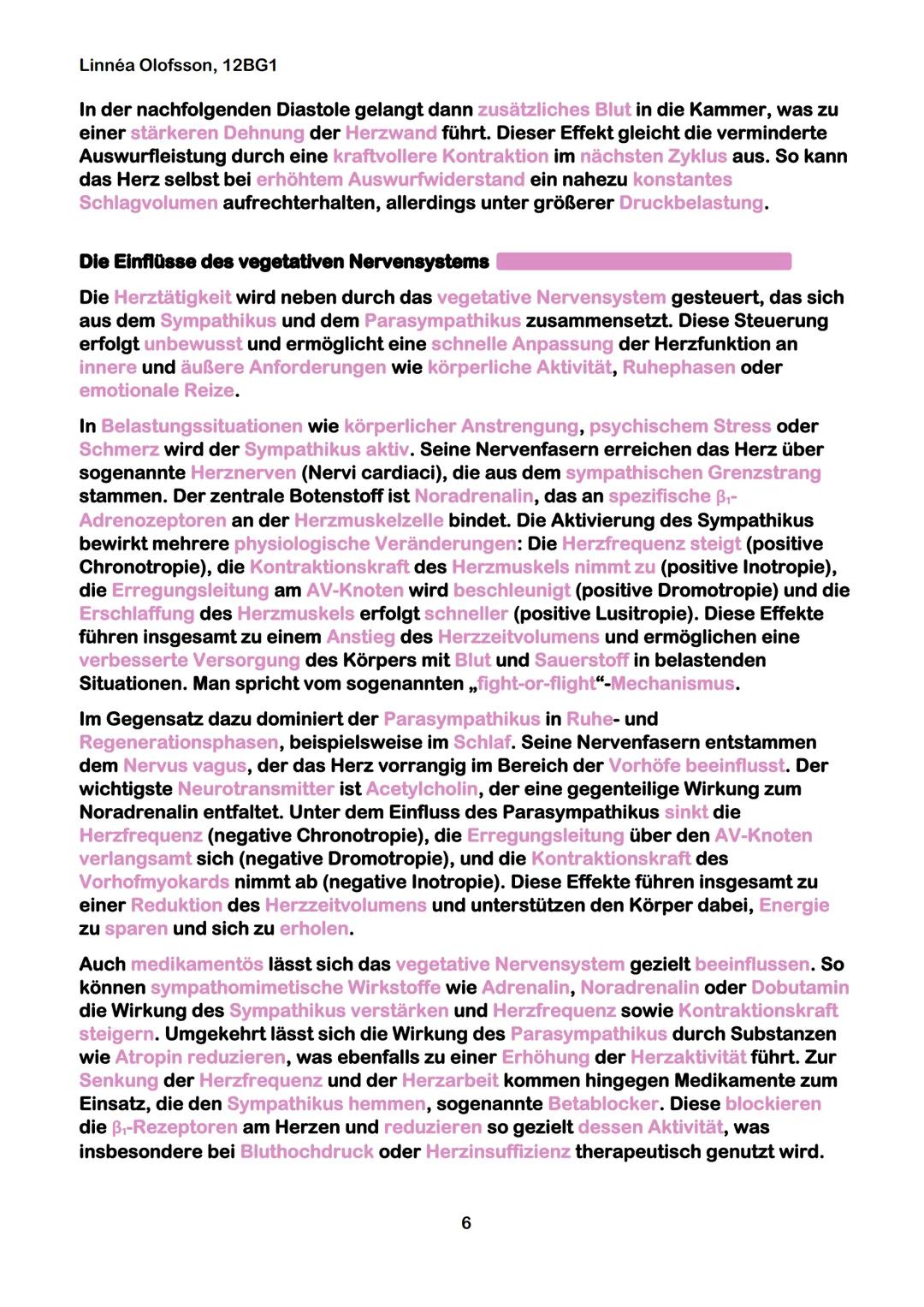 Linnéa Olofsson, 12BG1
GeLe Lernzettel 20.05.25
Das kardiovaskuläre System
Das Herz-Kreislauf-System, auch kardiovaskuläres System genannt,