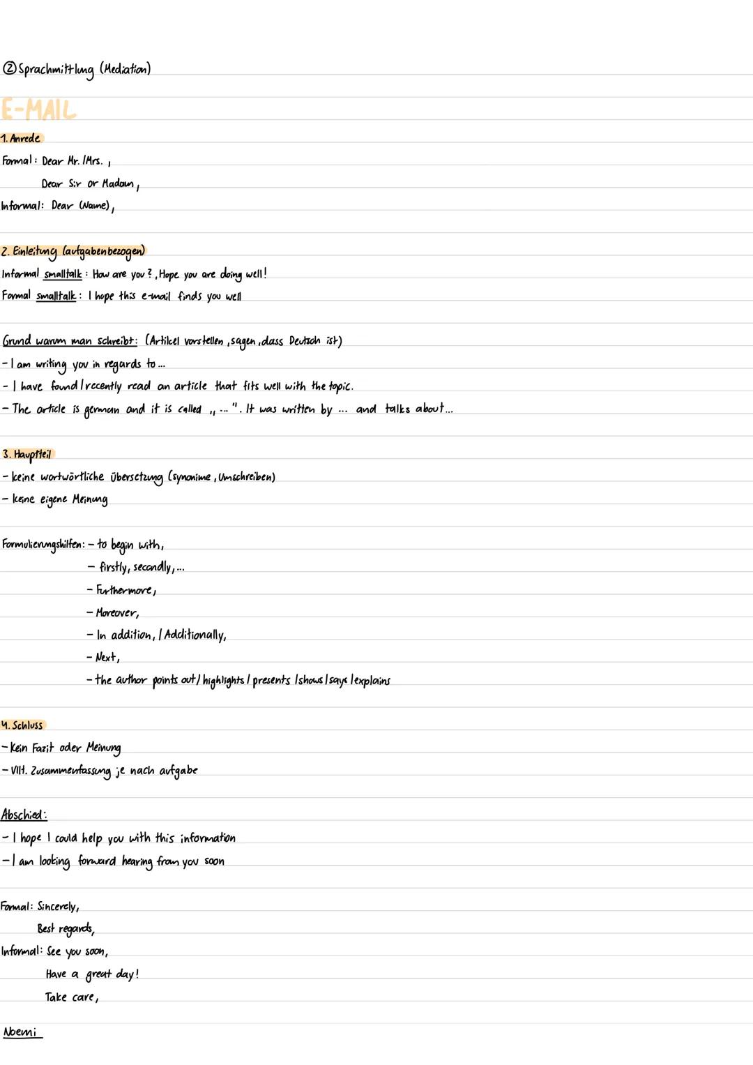 Englisch LK Abitur 2025 Lernzettel