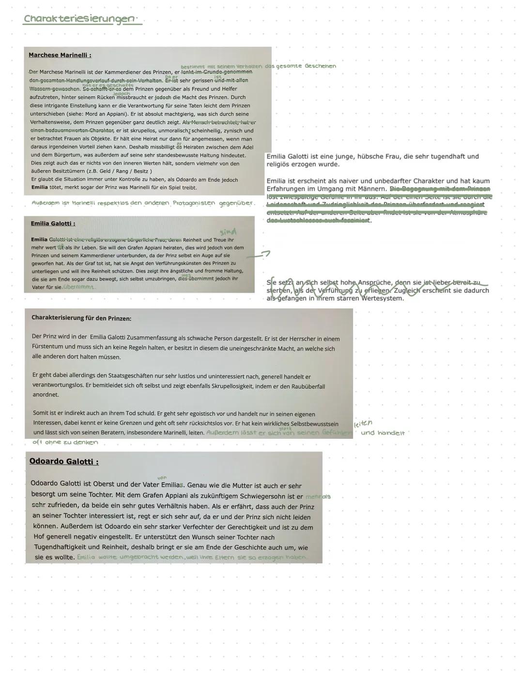 EMILIA galotti
Lernzettel
Szenenanalyse
Einleitung:
-Titel
-Autor
-Textsorte
-Thema
Epoche
Hauptteil:
-Was passiert in der Szene
Grob und w