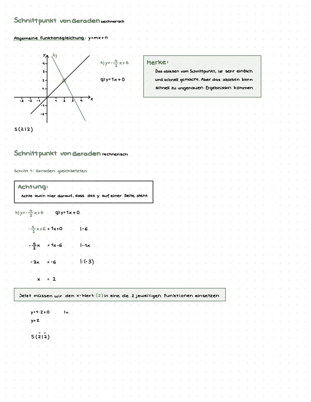 Lineare Funktion und Gleichungen
Themen.
-Gerade zu einer Gleichung zeichnen
-Geradengleichung anhand des Graphen bestimmen
-Geradengleichu