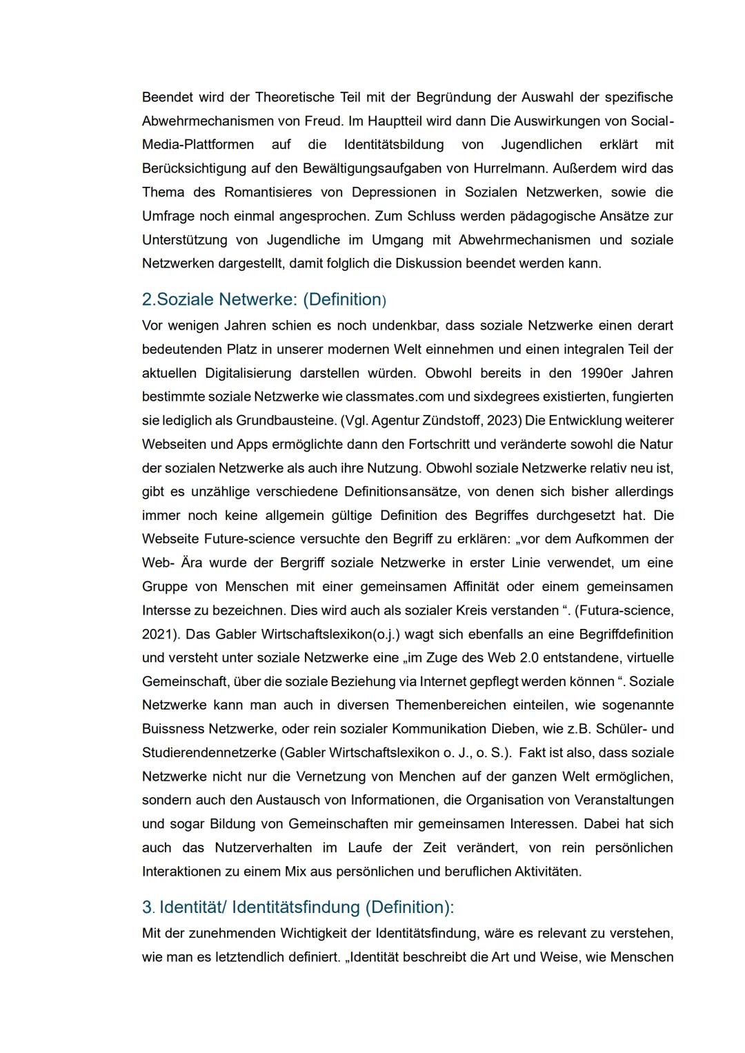 Städt.Gymnasium Gevelsberg
Facharbeit
Die Einflüsse sozialer Netzwerke auf die
Identitätsfindung von Jugendlichen.
Verfasst von
Natalie Duda