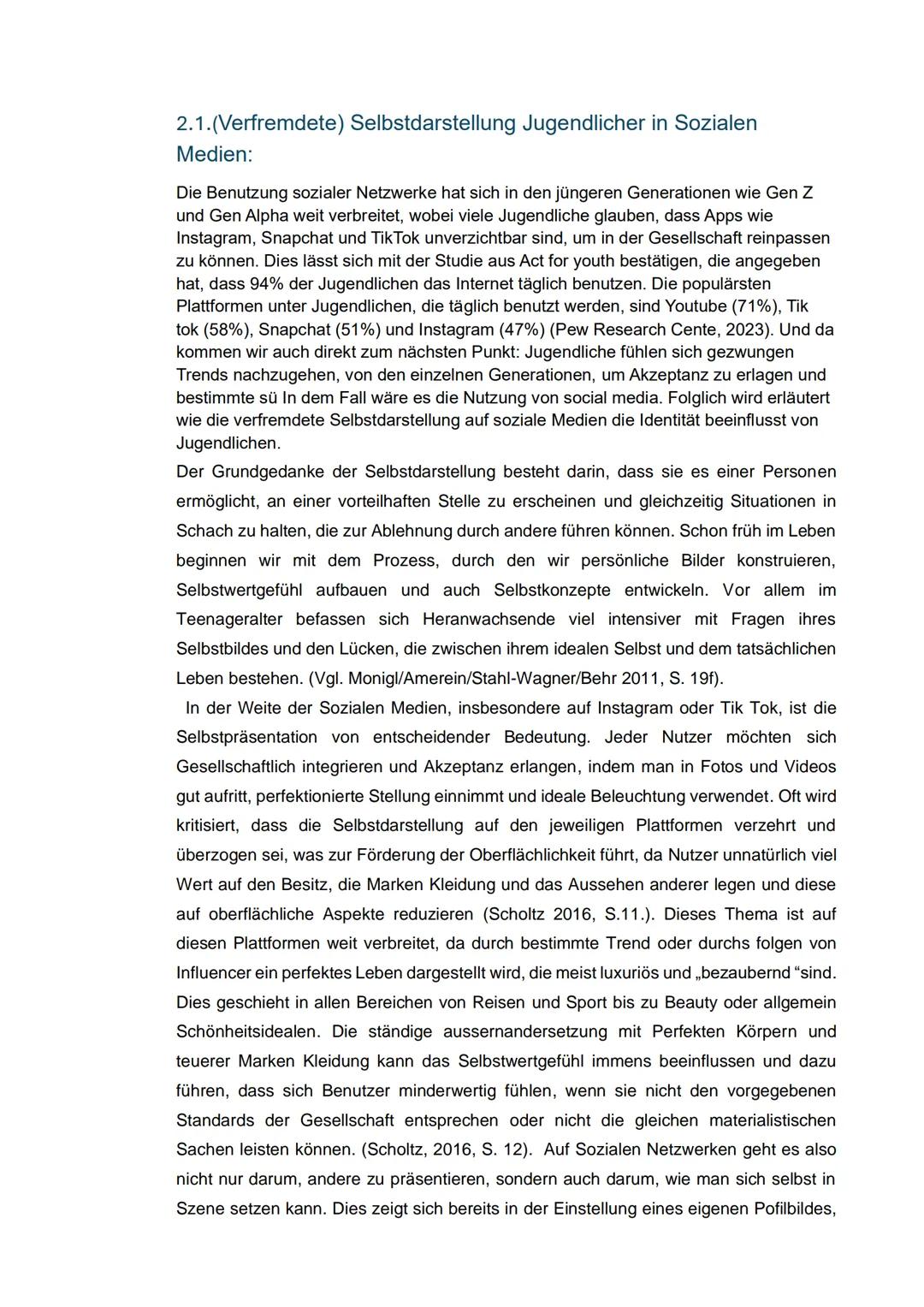 Städt.Gymnasium Gevelsberg
Facharbeit
Die Einflüsse sozialer Netzwerke auf die
Identitätsfindung von Jugendlichen.
Verfasst von
Natalie Duda