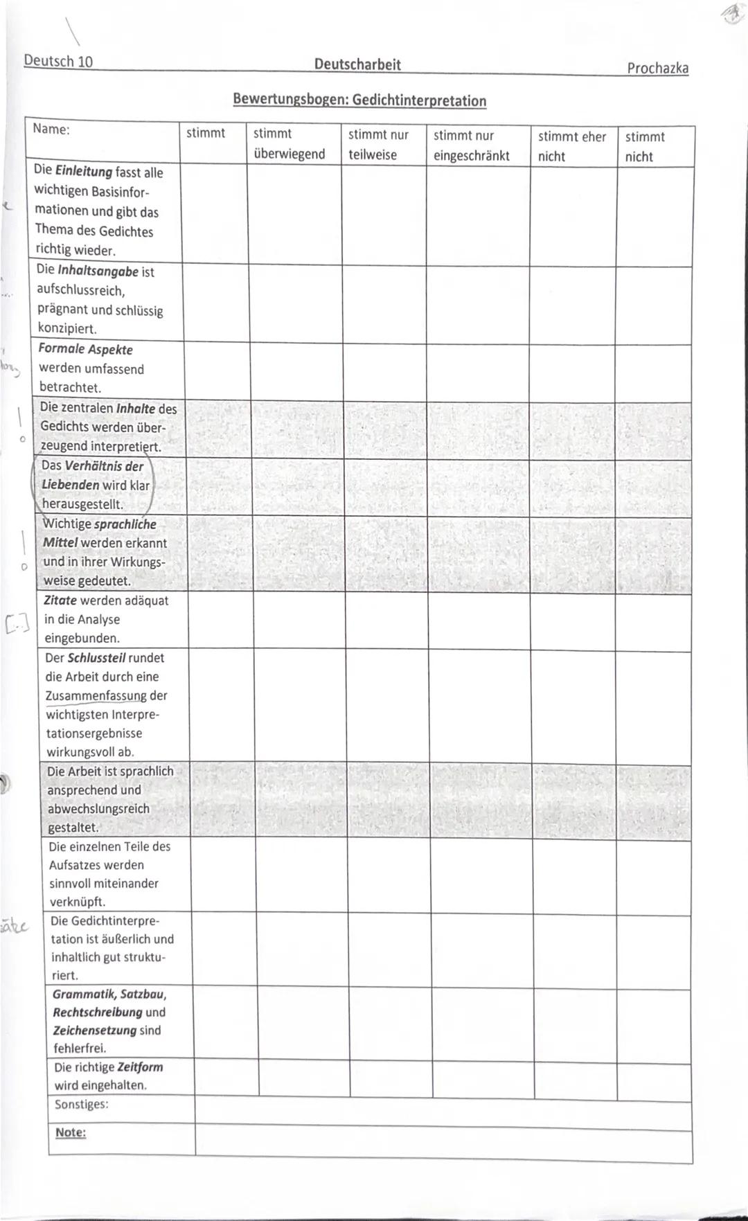 ## Deutsch 10
## Lyrik der Romantik
### Gedichte schriftlich interpretieren
In dem romantischen Gedicht „Hörst du, wie die Brunnen rauschen