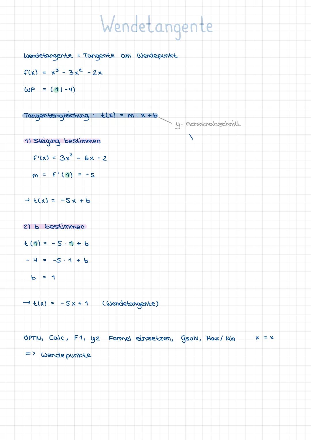 Extrempunkte
1) notwendige Bedingung: f'(x) = 0
F(x) = \frac{1}{3}x³ - 2x
f'(x) = \frac{1}{3} \cdot 3x² - 2
0 = x² - 2
| + 2
2 = x²
| \sqrt{