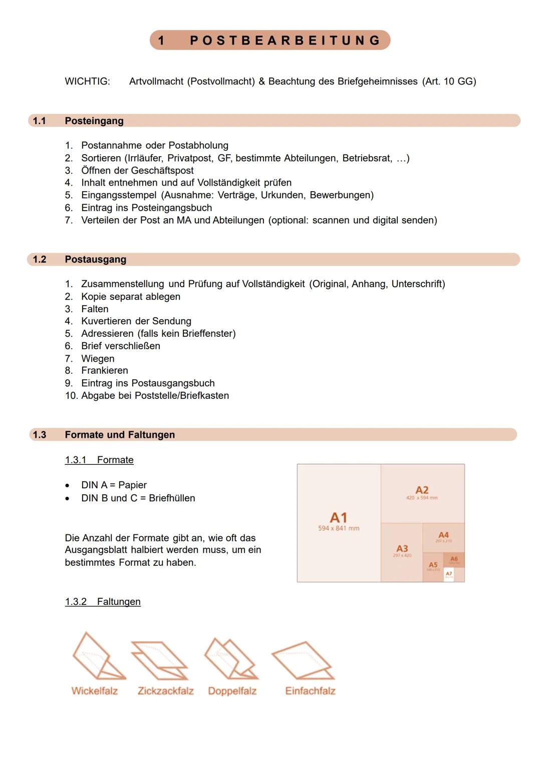 ASSISTENZ
&
SEKRETARIAT ASSISTENZ & SEKRETARIAT
1
Postbearbeitung
LF 2
2
Büroformen / Ergonomie am Arbeitsplatz
LF 2
3
Schriftgutverwaltung