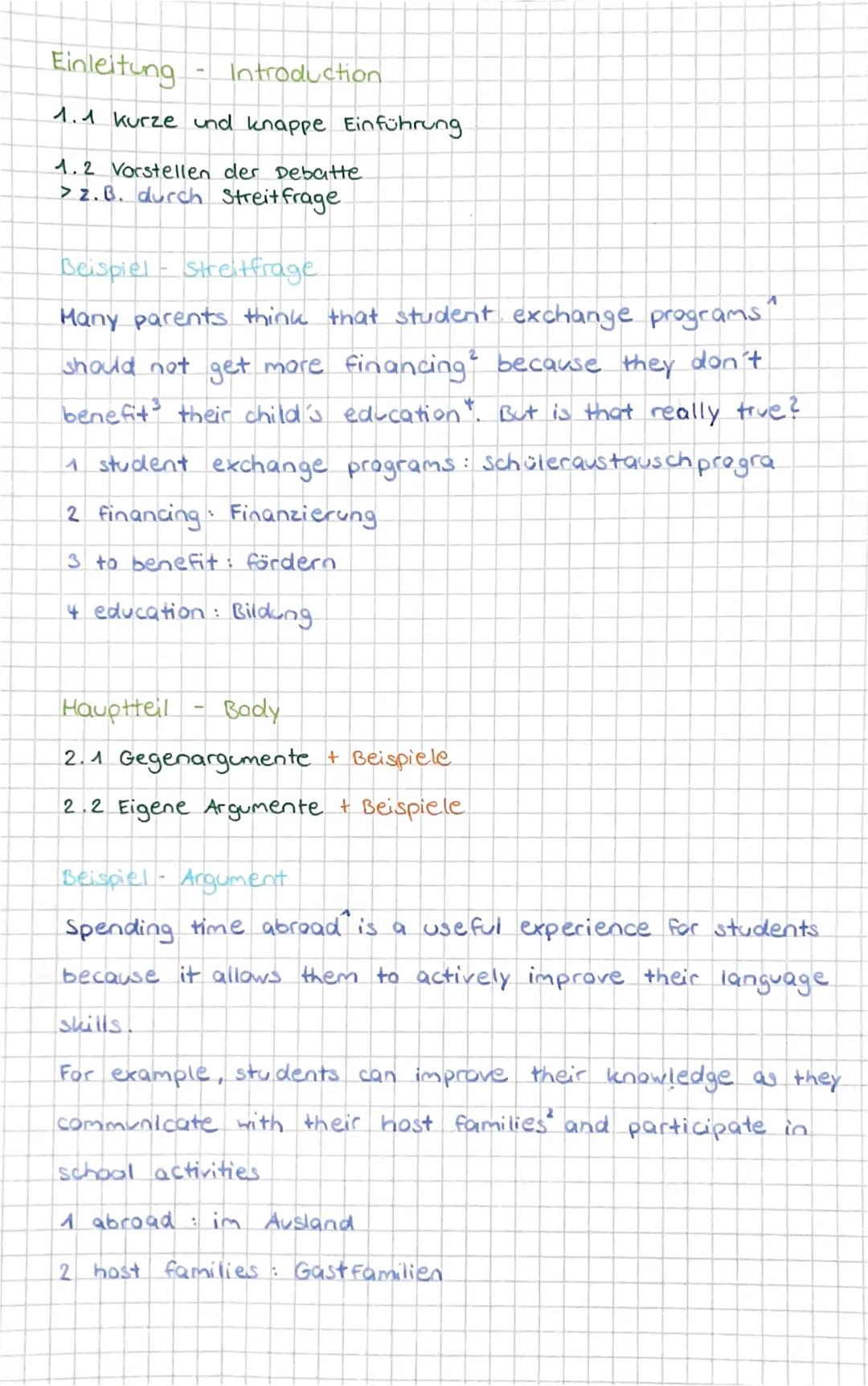 Comment
Statement
"Comment on...", "Discuss..."
persönliche Stellungnahme zu
> Thema
> Problem
> Fragestellung
> Aussage
kritische Meinungsä