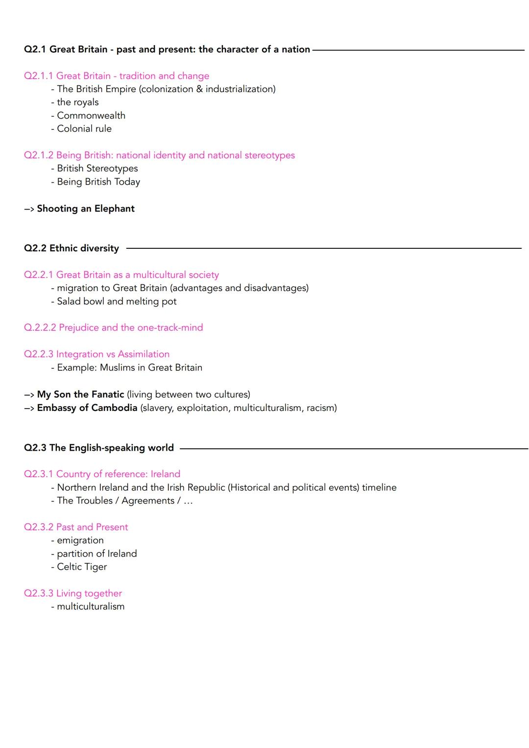 IN HALTSVERZEICHNIS ABITUR
Englisch
Q1.1 The USA - the formation of a nation
Q1.1.1 development and principles of American democracy and the