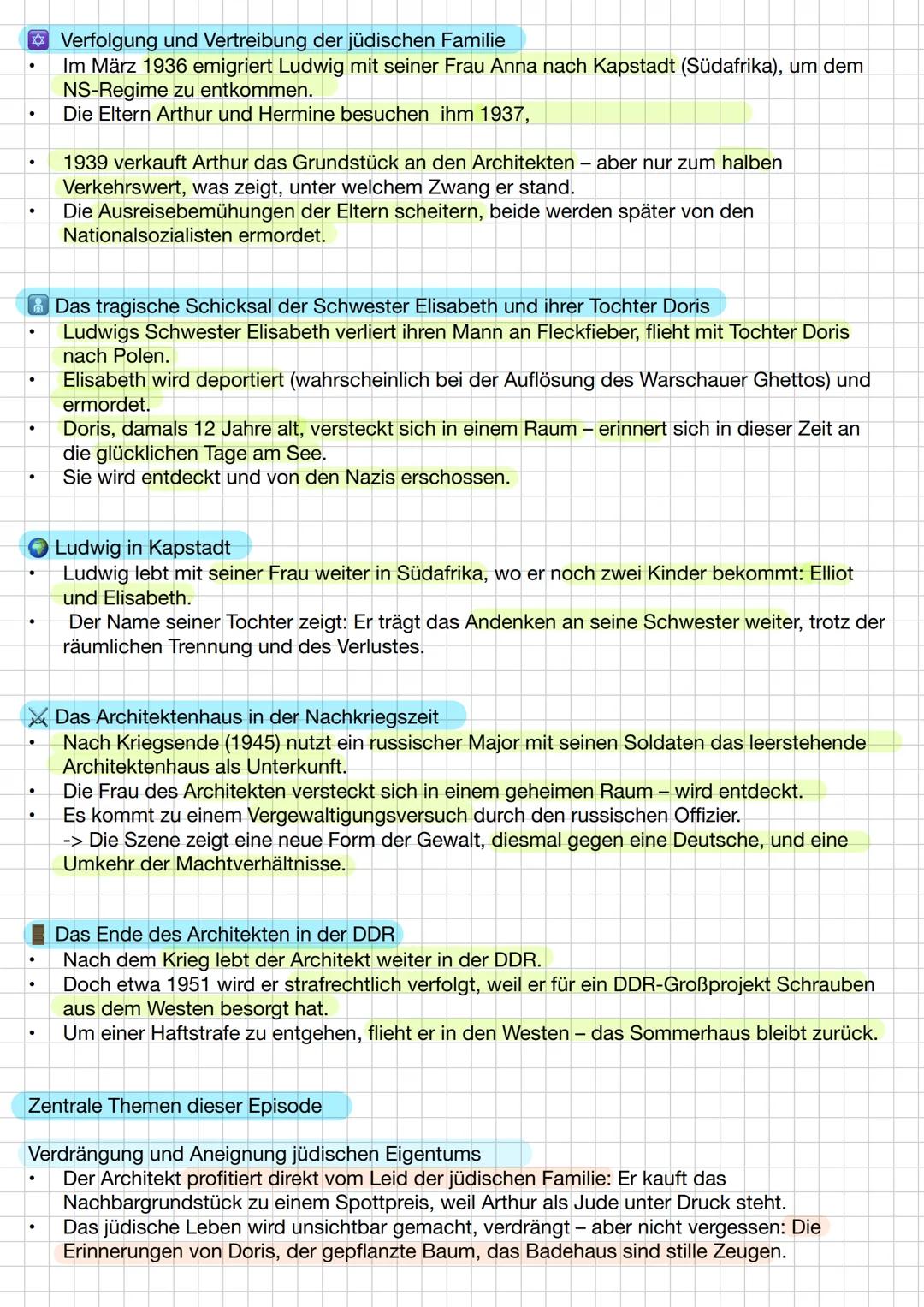 Inhalt:
Heimsuchung
Der Roman Heimsuchung erzählt nicht chronologisch, sondern in Episoden von den
unterschiedlichen Bewohnern eines Grundst