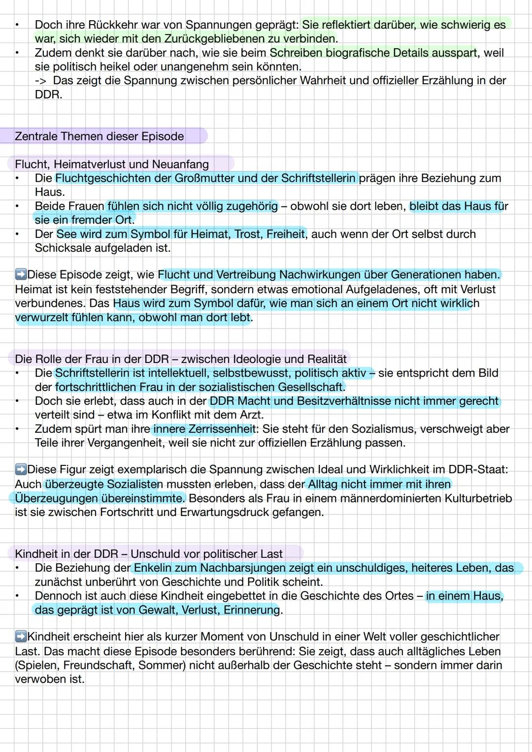 Inhalt:
Heimsuchung
Der Roman Heimsuchung erzählt nicht chronologisch, sondern in Episoden von den
unterschiedlichen Bewohnern eines Grundst