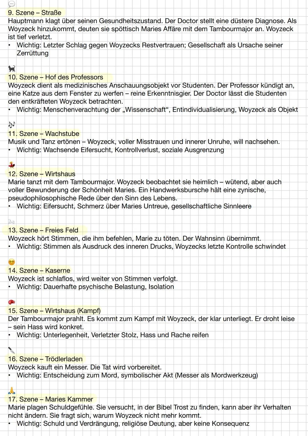 Zusammenfassung:
Woyzeck
Das Drama
"Woyzeck"
von Georg Büchner, entstanden in den Jahren 1836-1837, schildert das
tragische Schicksal des e