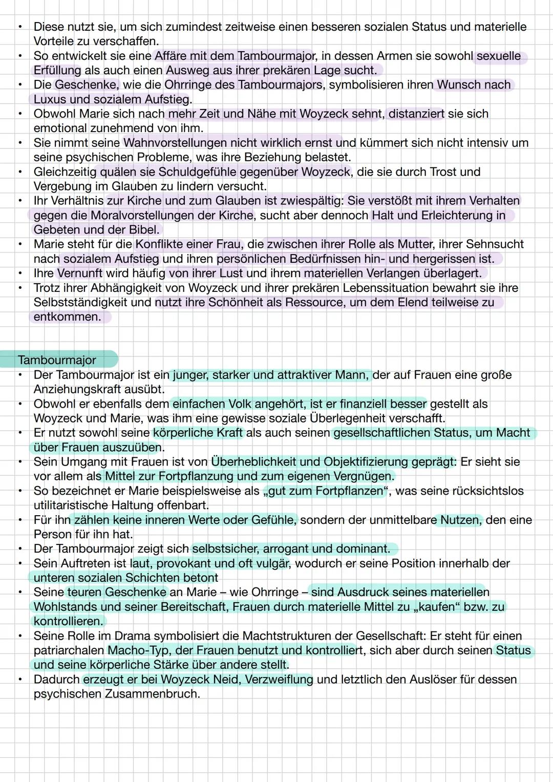 Zusammenfassung:
Woyzeck
Das Drama
"Woyzeck"
von Georg Büchner, entstanden in den Jahren 1836-1837, schildert das
tragische Schicksal des e