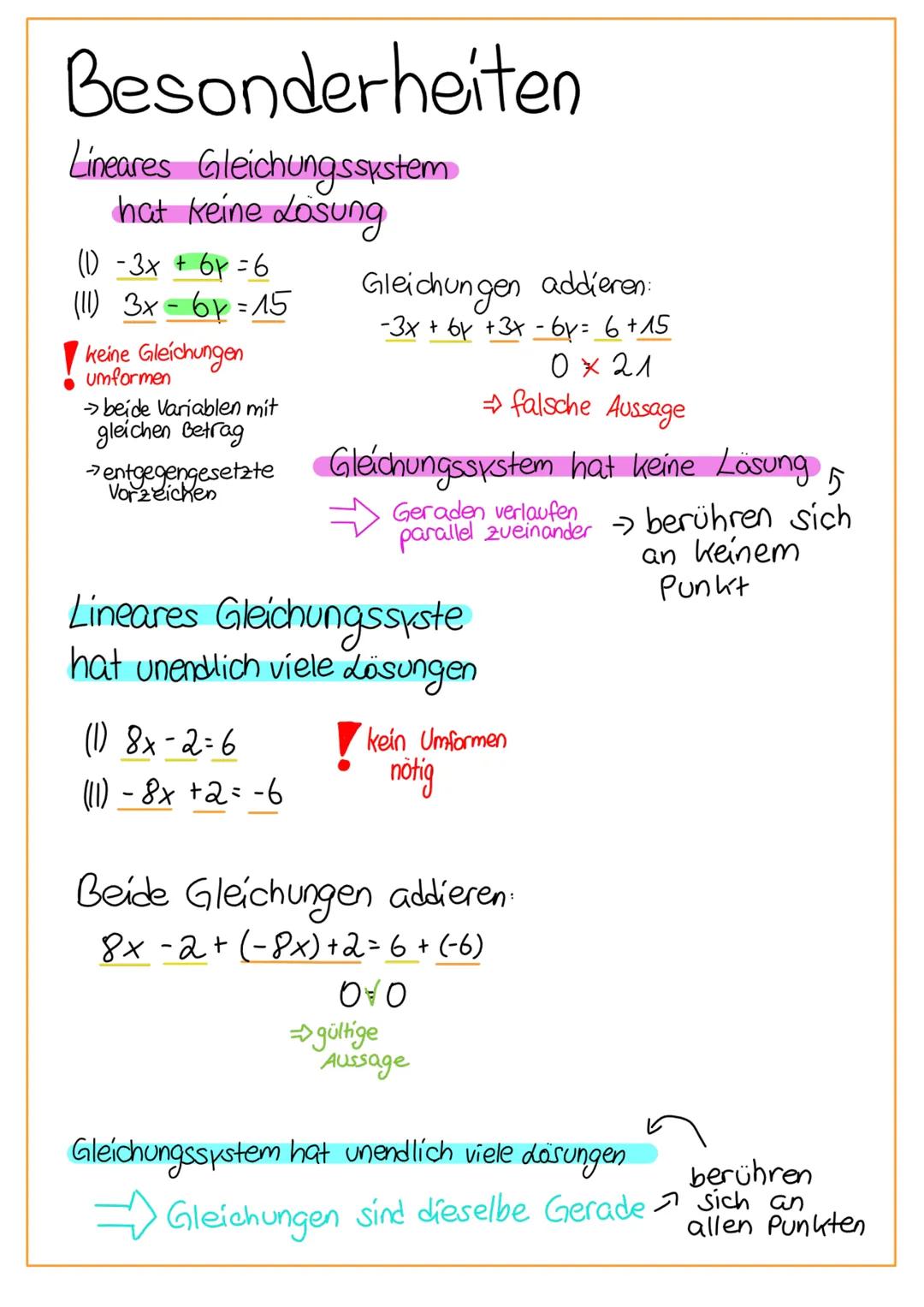 # Mathe - Themen:
1. Lineare Funktionen
2. Lineare Gleichungs-Systeme Mathe - lineare Funktion
Formel: f(x) = mx + b
→ als Gerade im Koordi
