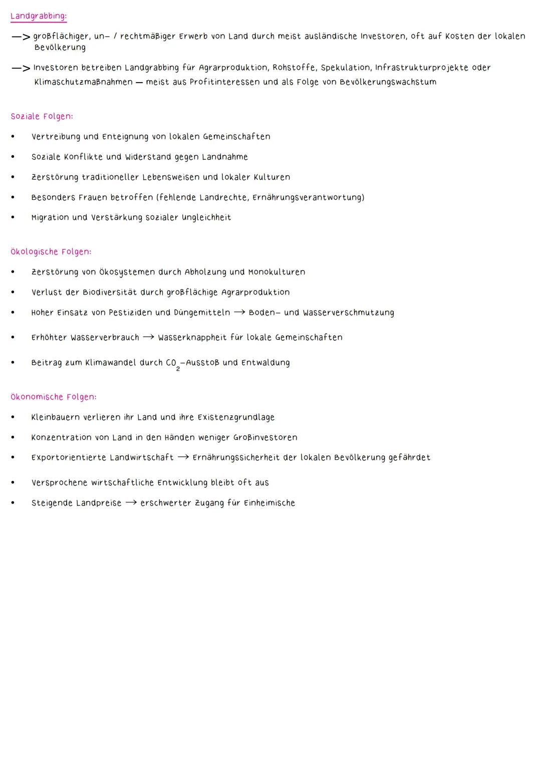 Landwirtschaft
Bodenversalzung:
-> Anreicherung von Salzen im Oberboden führt zu einer verminderten Fruchtbarkeit des Bodens und schädigt wu