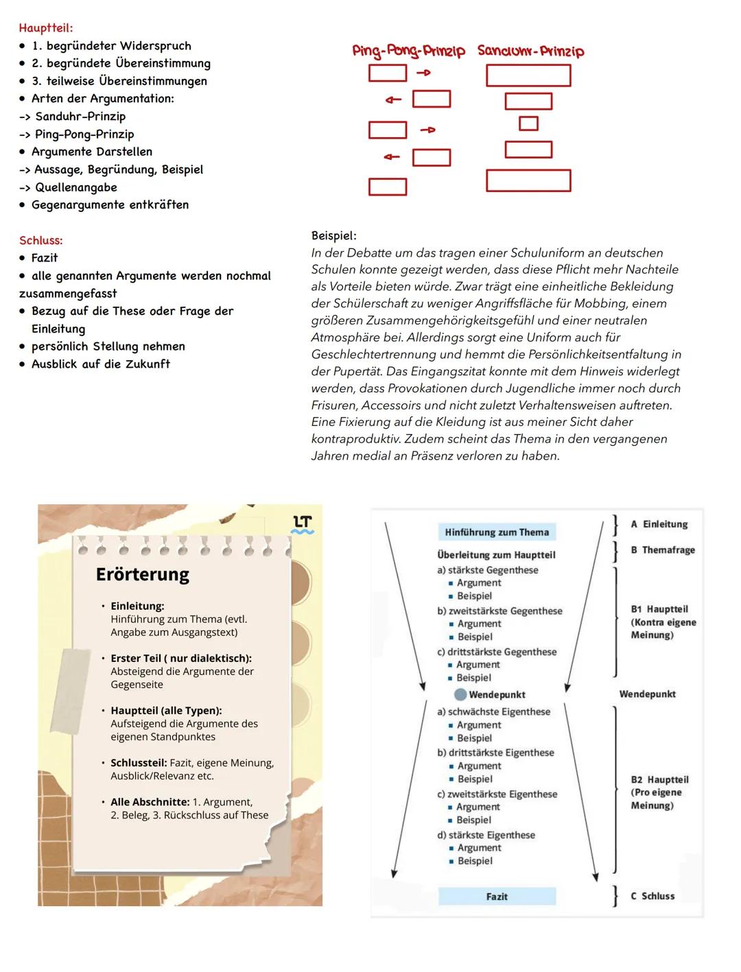## LENZETTEL DEUTSCH - eine Erörterung schreiben
Stellen Sie sich vor, Sie müssen eine Debatte in schriftlicher Form festhalten. Genau daru