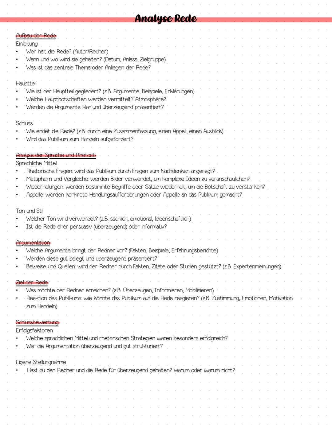 Vorabi
Lernzettel Abitur Vorklausuren 2025
Methodik:
Analyse Sachtext / Rede ✓
Vgl. Analyse zweier lyrischer Texte ✓
Materialgestütztes Sch