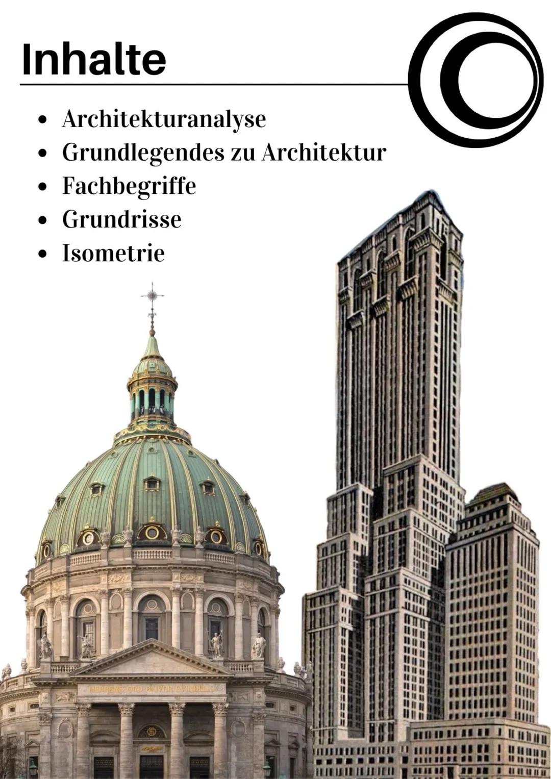 # Zusammenfassung
Kunst
# Architektur
12/2 # Inhalte
- Architekturanalyse
- Grundlegendes zu Architektur
- Fachbegriffe
- Grundrisse
- I
