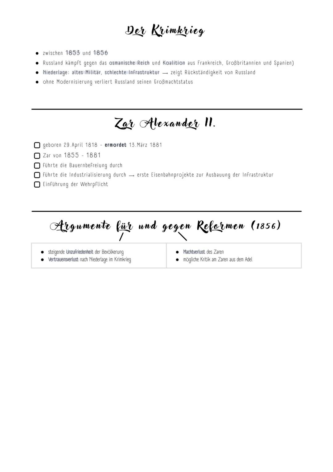 # Lernzettel Geschichts-LK
1. Klgysur
Ling Deiterding
# Die Russische Revolutionen im Überblick
*Definition von Revolution:* Grundlegend