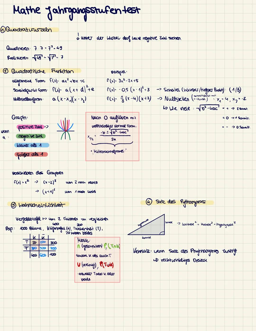 Jahrgangsstufentest Mathe Bayern