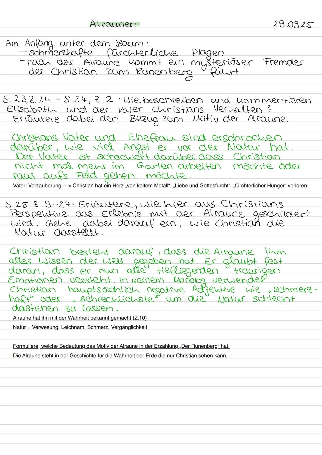 Alraunen
29.09.25
Am Anfang unter dem Baum:
-schmerzhafte, fürchterliche Plagen
-nach der Alraune kommt ein mysteriäser Fremder
der Christ