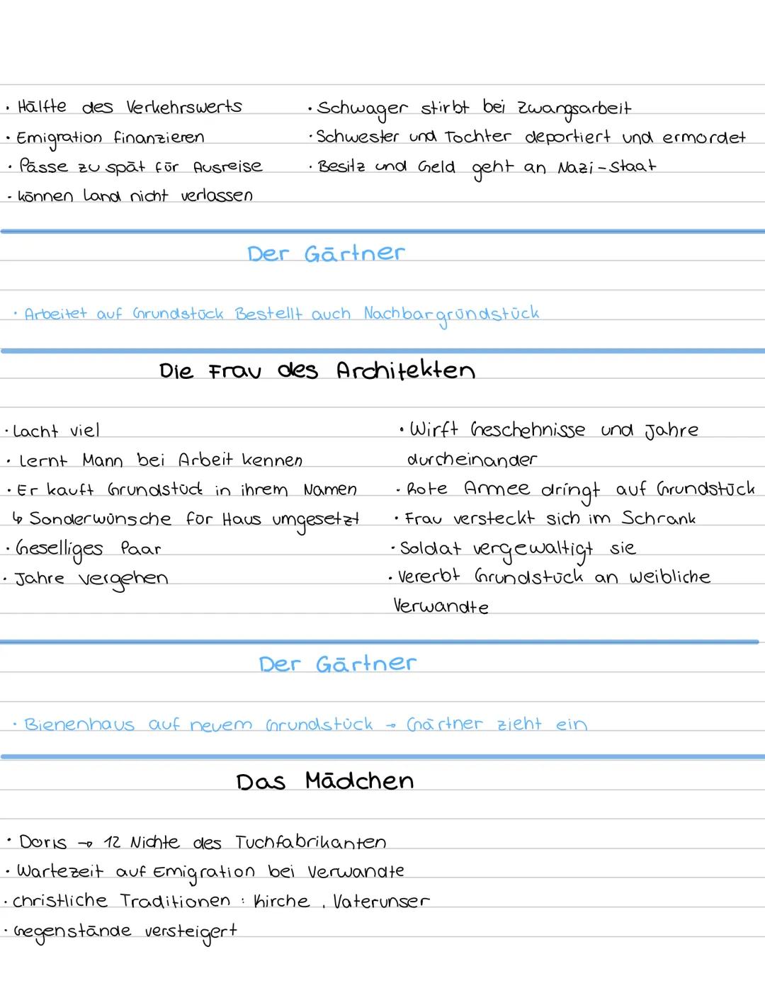 # HEIMSUCHUNG
Jenny Erpenbeck
Kapitel zusammenfassung
Prolog
•See und Umgebung durch Gletscher geformt
Der Gärtner
• Teil des Dorfe
