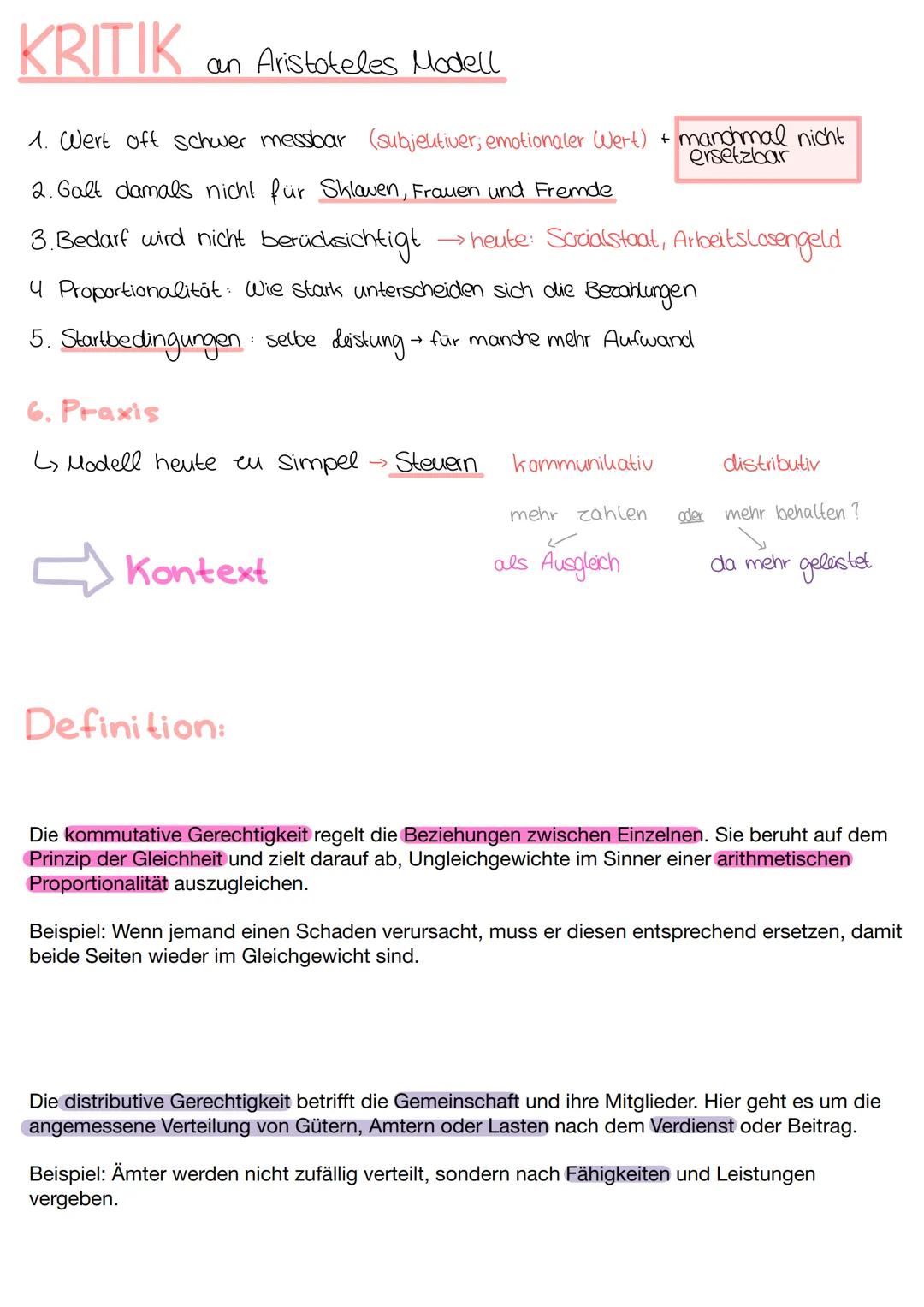 # ARISTOTELES - GERECHTIGKEIT
Aristoteles Grundgedanke
I ziel des Menschen: Eudaimonia → Glückseligkeit, das gute,
(Telos) gelungene Leben