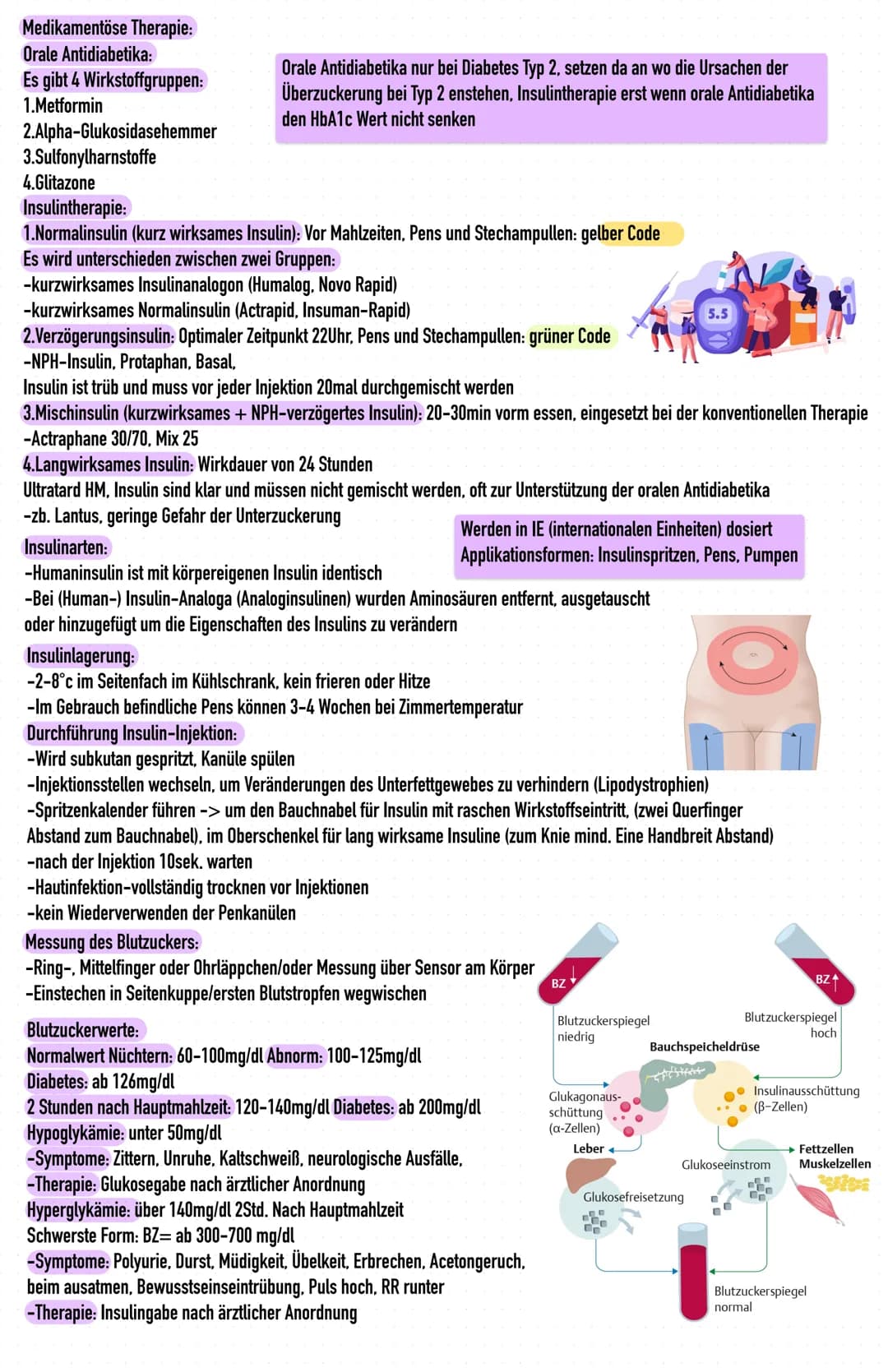 Diabetes mellitus
-> auch Zuckerkrankheit genannt, sind verschiedene Stoffwechselstörungen mit chronischer Erhöhung des
Blutzuckerspiegels