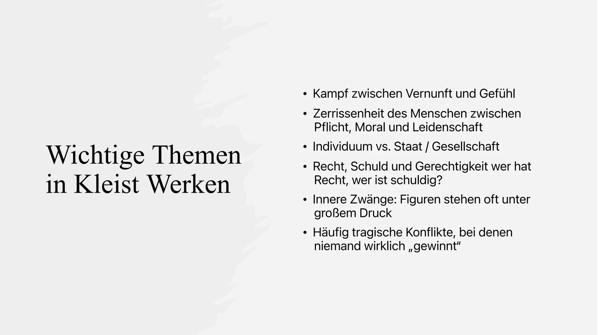 Heinrich vom Kleist Inhaltsverzeichnis
• Biografie
• Suche nach Sinn und erste Krisen
• Kleist als Schriftsteller
• Wichtige Themen in Klei