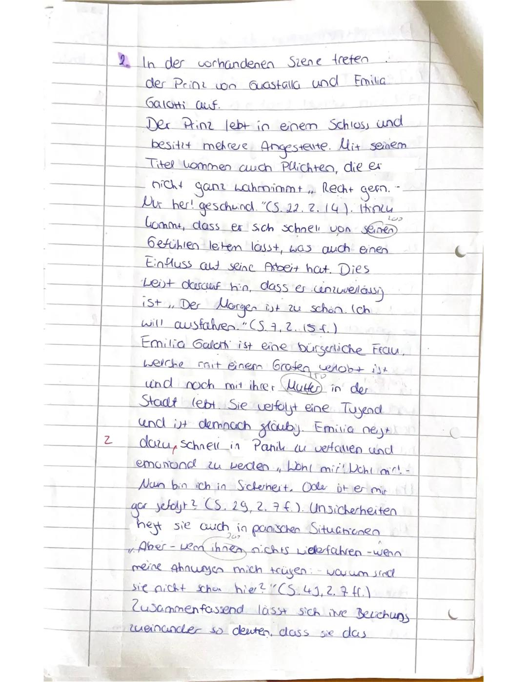 Deutschklausur Nr. 3
Drama der Aufklärung -
Szenenanalyse zu Lessings „Emilia
Galotti"
90 Min.
Viel Erfolg!
Name / Klasse
05.03.25
Datum