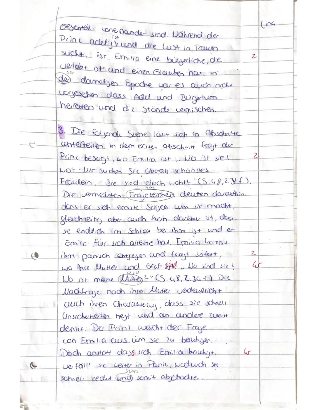 Deutschklausur Nr. 3
Drama der Aufklärung -
Szenenanalyse zu Lessings „Emilia
Galotti"
90 Min.
Viel Erfolg!
Name / Klasse
05.03.25
Datum